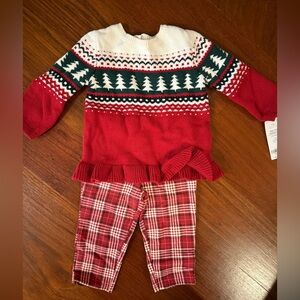 Festive Red and White Holiday Outfit